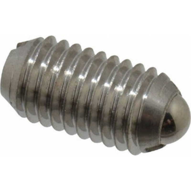 Vlier M10x1.5, 6mm Ball Diam, 19mm Body Length, 2mm Max Ball Reach, Threaded Ball Plunger Stainless Steel Body, Stainless Steel Ball, 1.8 Lb Initial End Force, 3.37 Lb Final End Force SBML10 – 62122312