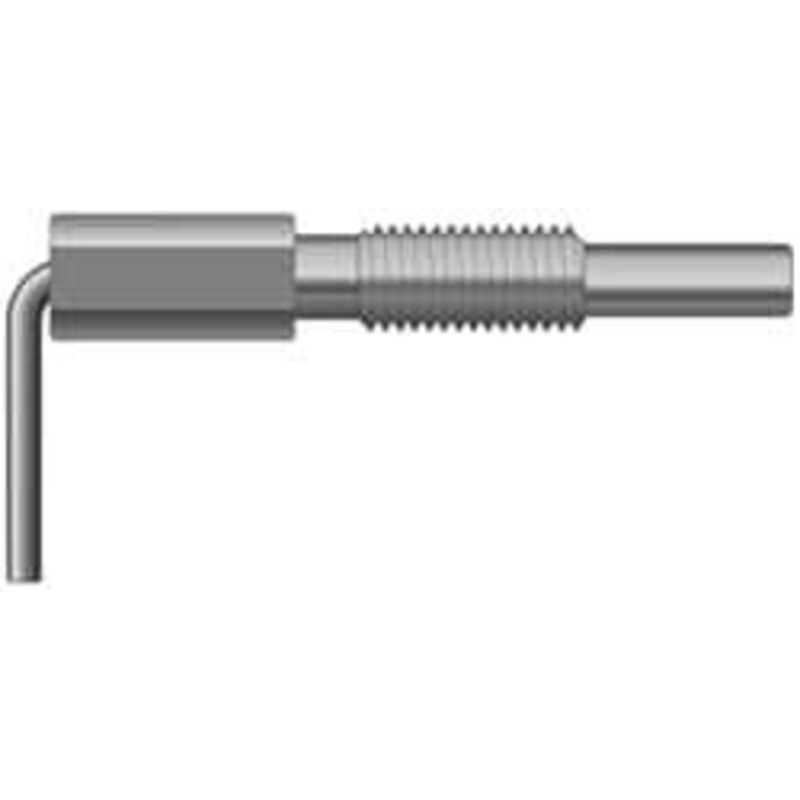 Vlier M16x2.0, 1.82 Thread Length, 0.38 Plunger Diam, 1 Lb Init to 5 Lb Final End Force, Steel L Handle Plunger 3.05 Body Length, 2 Length Under Head, Locking Element, 1 Plunger Projection FRNM16P – 87881520