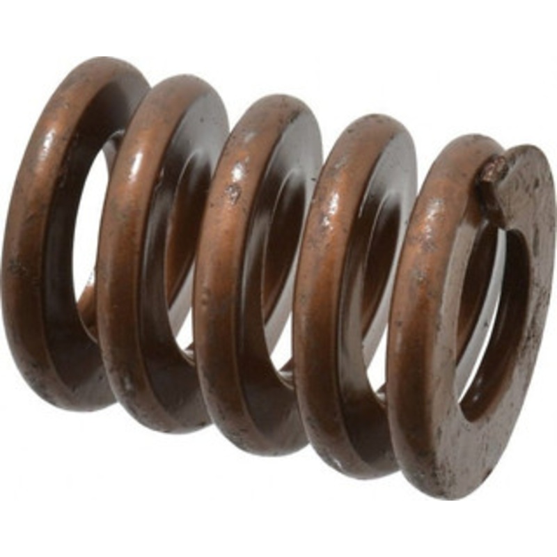 Associated Spring Raymond 2 Hole Diam, 1 Rod Diam, 2-1/2 Free Length, Gold Die Spring 1950 Lb Max Deflection, 0.75 Max Deflection, Heavy Duty, Chromium Alloy Steel 105-810 – 07663123