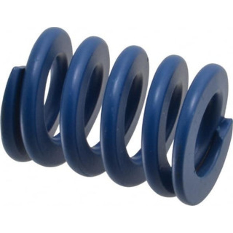 Associated Spring Raymond 40mm Hole Diam, 20mm Rod Diam, 2 Free Length, Blue Die Spring 3450.3999 N Max Deflection, 19mm Max Deflection, Medium Duty, Chromium Alloy Steel 204-708 – 67900084