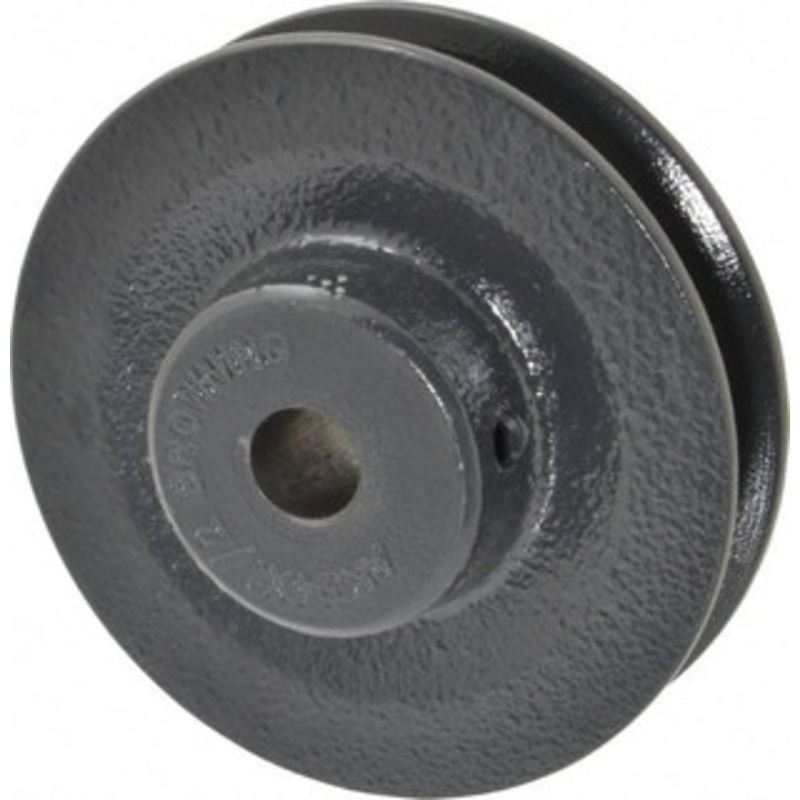 Browning 1/2 Bore Diam, 3.45 OD, Finished Bore Single Groove Sheave 21/32 Wide, Cast Iron AK34X1/2 – 00754960