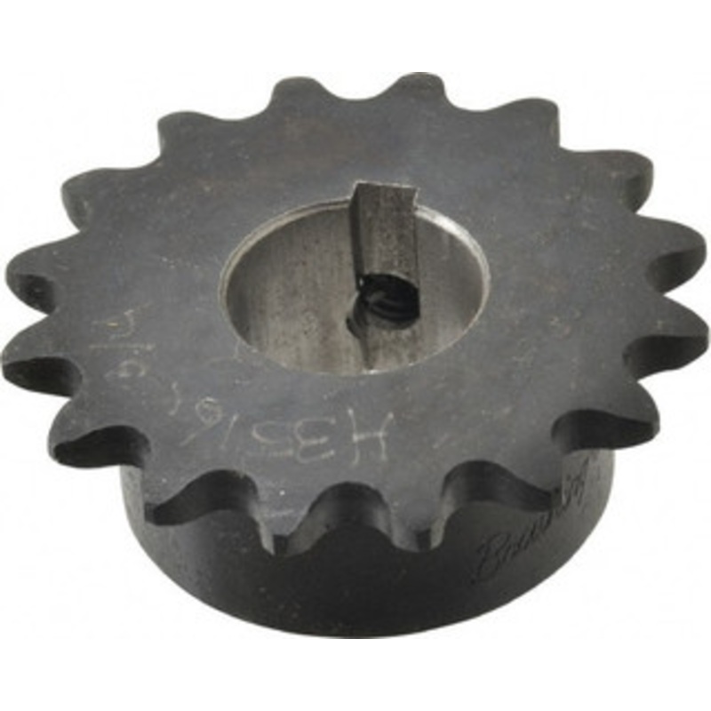 Browning 3/8 Chain Pitch, Chain Size 35, 16 Tooth Finished Bore Sprocket 3/4 Bore Diam, 1.922 Pitch Diam, 2.11 OD H3516X3/4 – 78338779