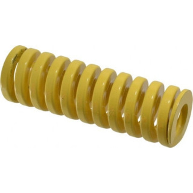 Danly 2 Hole Diam, 1 Rod Diam, 6 Free Length, Yellow Die Spring 145 Lb Max Deflection, 1.5 Max Deflection, Extra Heavy Duty, Chromium Vanadium Steel 9-3224-36 – 76017482
