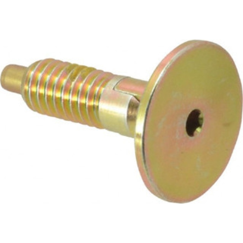 Vlier 5/16-18, 0.53 Thread Length, 0.154 Max Plunger Diam, 1 Lb Init to 6 Lb Final End Force, Locking Knob Handle Plunger Countersunk Knob, 1.07 Body Length, 3/16 Plunger Projection SLR312P – 05090014