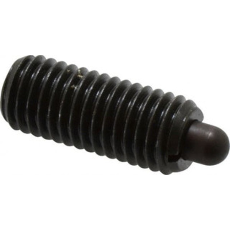 Vlier 5/8-11, 1-1/2 Thread Length, 5/16 Plunger Projection, Steel Threaded Spring Plunger 0.308 – 0.31 Max Plunger Diam, 1-1/2 Plunger Length, 10.5 Lb Init End Force, 25.5 Lb Final End Force S62 – 62116991