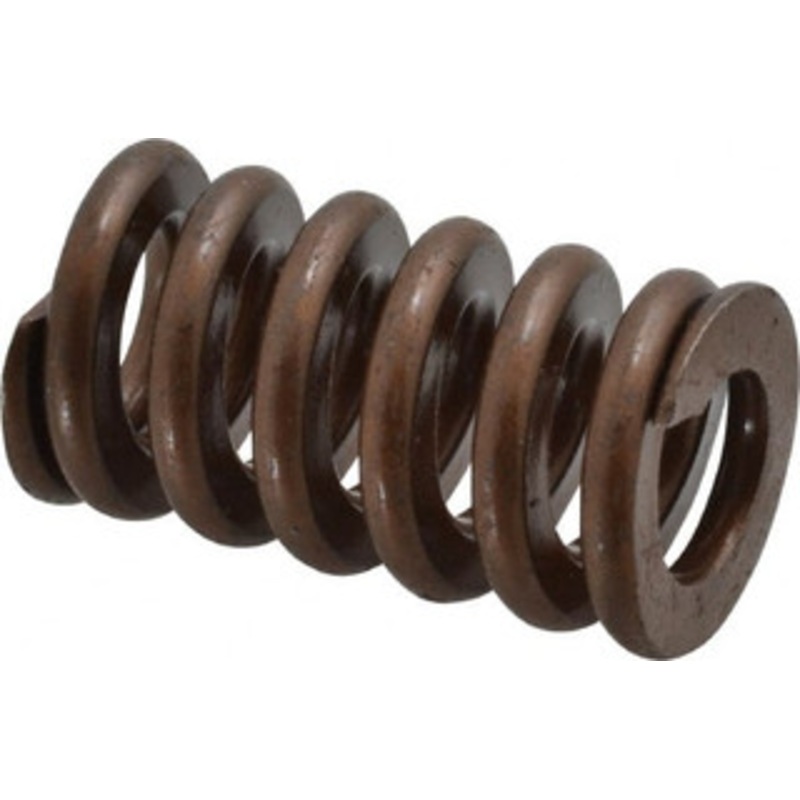 Associated Spring Raymond 1 Hole Diam, 1/2 Rod Diam, 1-3/4 Free Length, Gold Die Spring 546 Lb Max Deflection, 0.53 Max Deflection, Heavy Duty, Chromium Alloy Steel 105-507 – 07662711