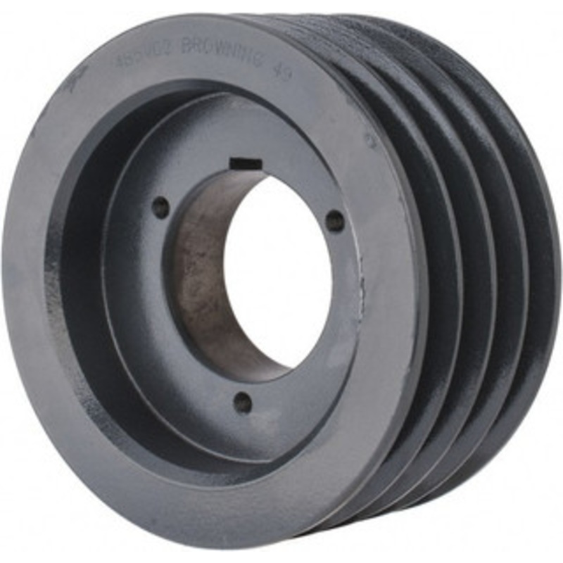 Browning 4B5V62 4 Groove, 5/8 to 2-1/4 Bore Diam, 6.48 Outside Diam, QD Bushed V Belt Sheave 6.3 5V Diam Belt Pitch 4B5V62 – 84432244