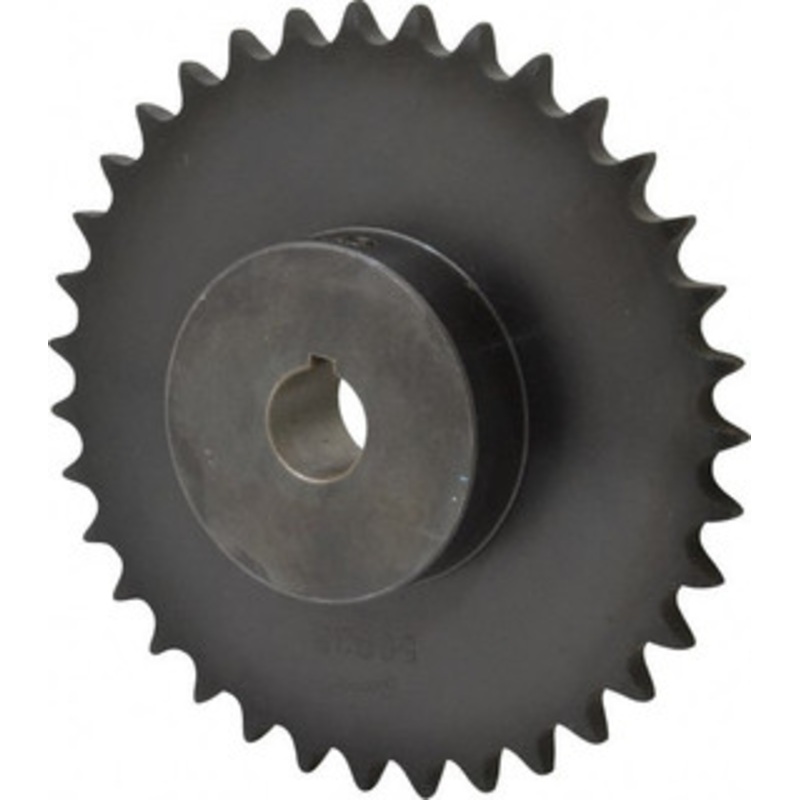 Browning 5/8 Chain Pitch, Chain Size 50, 35 Tooth Finished Bore Sprocket 1 Bore Diam, 6.972 Pitch Diam, 7.32 OD 5035X1 – 78340452