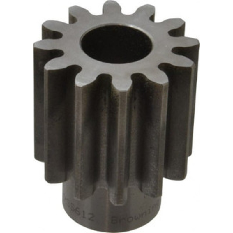 Browning YSS612 6 Pitch, 2 Pitch Diam, 2.33 OD, 12 Tooth Spur Gear 2 Face Width, 1 Bore Diam, 1-1/2 Hub Diam, 20 Pressure Angle, Steel YSS612 – 65032757