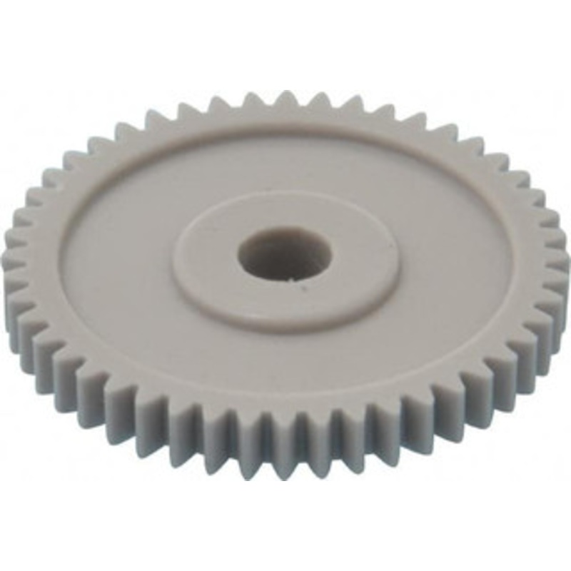 Made in USA 32 Pitch, 1-1/2 Pitch Diam, 1-9/16 OD, 48 Tooth Spur Gear 3/16 Face Width, 1/4 Bore Diam, 5/8 Hub Diam, 20 Pressure Angle, Acetal 3248 – 03302650