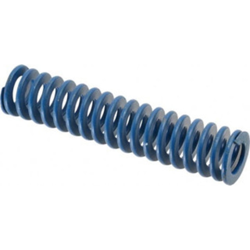 Associated Spring Raymond 1 Hole Diam, 1/2 Rod Diam, 4-1/2 Free Length, Blue Die Spring 234 Lb Max Deflection, 2.25 Max Deflection, Medium Duty, Chromium Alloy Steel 103-518 – 07660830