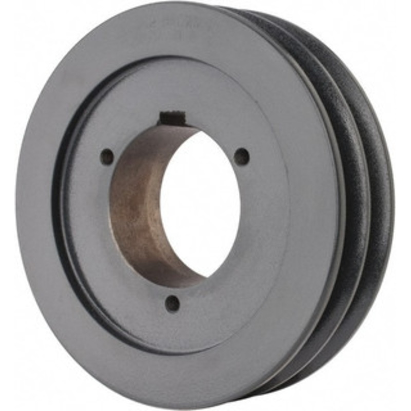 Browning 2B5V62 2 Groove, 5/8 to 2-1/4 Bore Diam, 6.48 Outside Diam, QD Bushed V Belt Sheave 6.3 5V Diam Belt Pitch 2B5V62 – 84431766