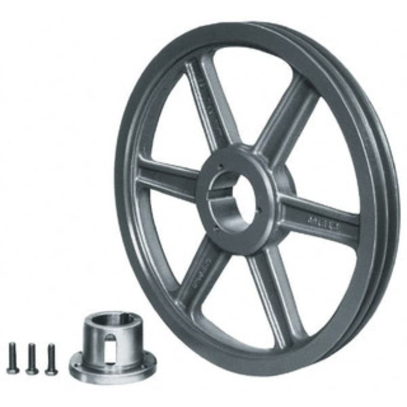 Browning 2BK65H 2 Groove, 3/8 to 1-1/2 Bore Diam, 6-1/4 Outside Diam, QD Bushed V Belt Sheave 5.5 A Diam Belt Pitch 2BK65H – 00754663
