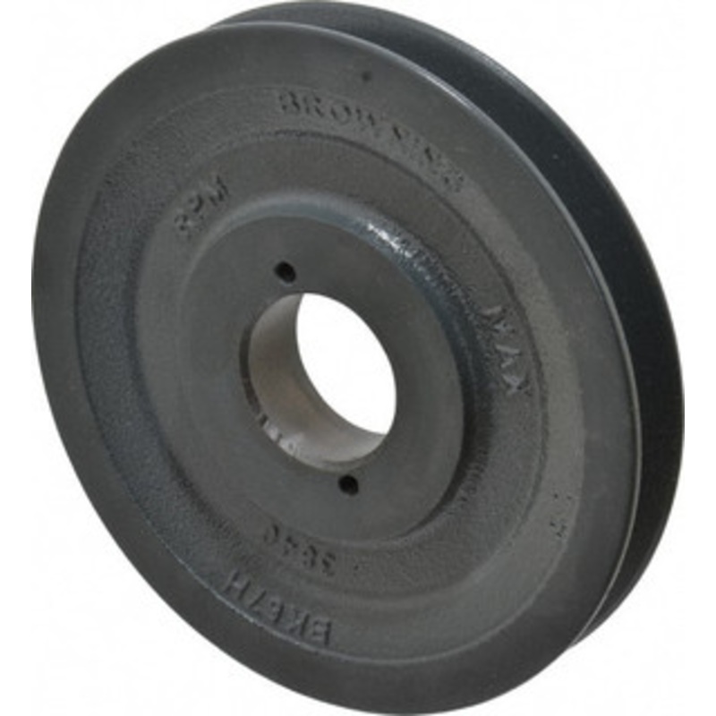 Browning BK67H 1 Groove, 3/8 to 1-1/2 Bore Diam, 6.45 Outside Diam, QD Bushed V Belt Sheave 5.7 A Diam Belt Pitch BK67H – 00754366