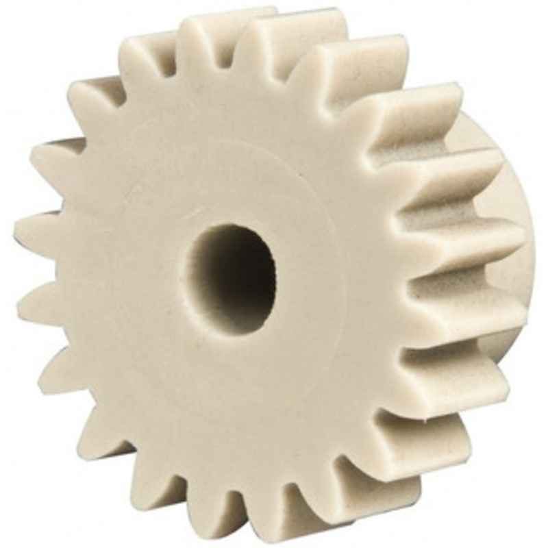 Made in USA 24 Pitch, 0.833 Pitch Diam, 0.917 OD, 20 Tooth Spur Gear 1/4 Face Width, 3/16 Bore Diam, 35/64 Hub Diam, 20 Pressure Angle, Acetal 2420 – 78080264