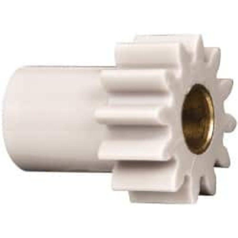Made in USA 32 Pitch, 3/8 Pitch Diam, 7/16 OD, 12 Tooth Spur Gear 3/16 Face Width, 5/32 Bore Diam, 9/32 Hub Diam, 20 Pressure Angle, Acetal 3212BI – 04034476
