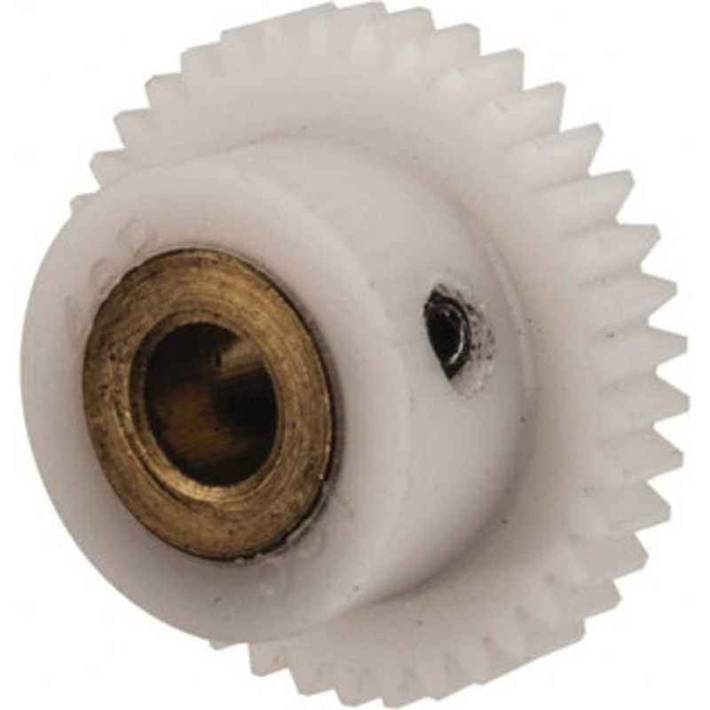Made in USA 48 Pitch, 0.792 Pitch Diam, 0.833 OD, 38 Tooth Spur Gear 1/8 Face Width, 3/16 Bore Diam, 35/64 Hub Diam, 20 Pressure Angle, Acetal 4838BI – 04260535