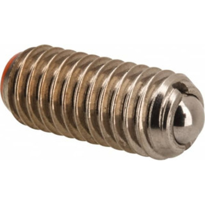 Vlier M6x1.0, 3.5mm Ball Diam, 14mm Body Length, 1mm Max Ball Reach, Threaded Ball Plunger Stainless Steel Body, Stainless Steel Ball, 6.29 Lb Initial End Force, 9 Lb Final End Force, Locking Element SBMH6P – 62122288