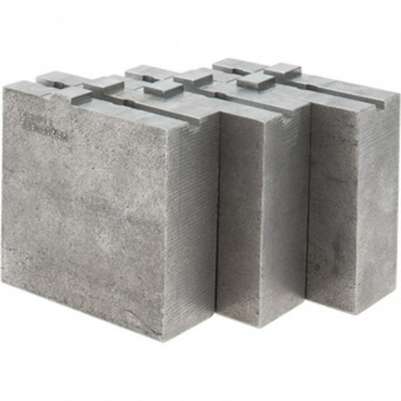 Abbott Workholding 8 & Up Chuck Capacity, Tongue & Groove Attachment, Square Soft Lathe Chuck Jaw 3 Jaws, Steel, 1-3/4 Btw Mount Hole Ctrs, 4 Long x 1-1/2 Wide x 4 High, 5/16 Groove, 3/8 Fastener TG8MDS2SQ – 41982794