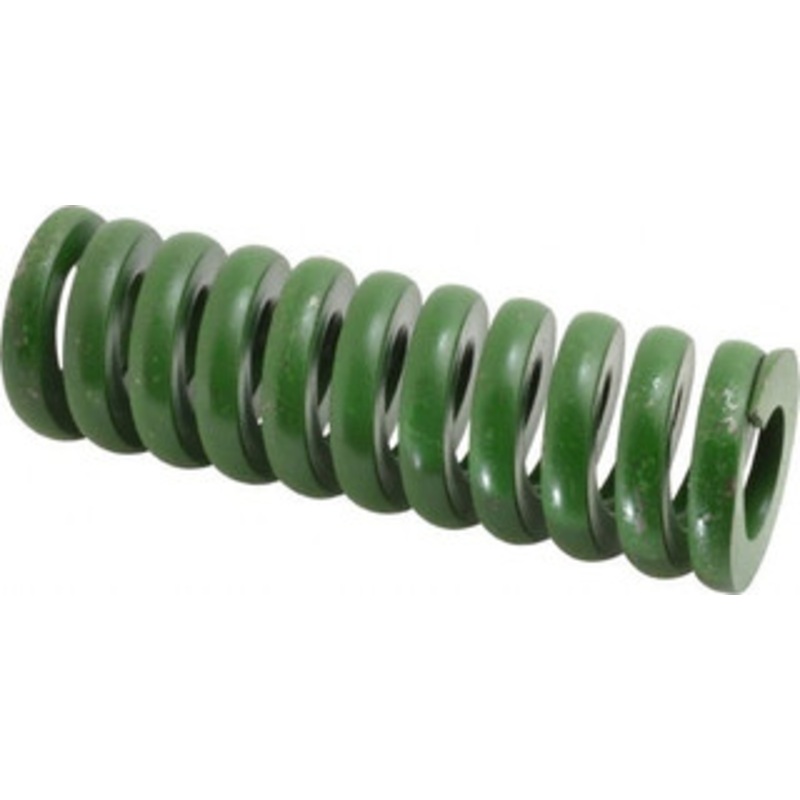 Associated Spring Raymond 2 Hole Diam, 1 Rod Diam, 6 Free Length, Green Die Spring 2124 Lb Max Deflection, 1.5 Max Deflection, Extra Heavy Duty, Chromium Alloy Steel 106-824 – 07664030