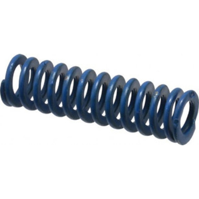 Associated Spring Raymond 3/8 Hole Diam, 3/16 Rod Diam, 1-1/4 Free Length, Blue Die Spring 33.8 Lb Max Deflection, 0.63 Max Deflection, Medium Duty, Chromium Alloy Steel 103-105 – 07660285