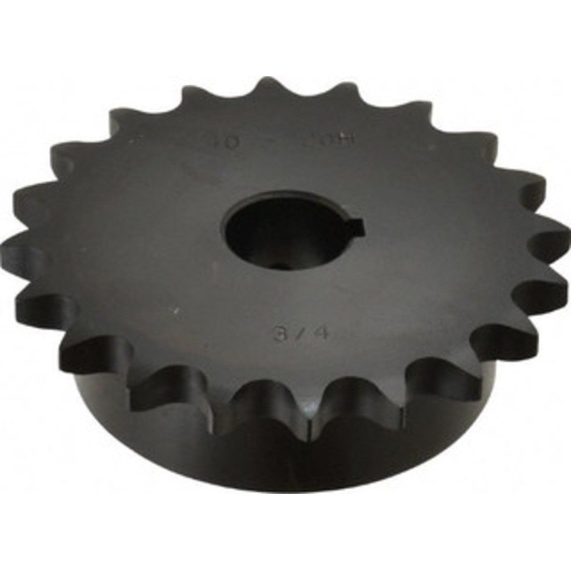 Browning 1/2 Chain Pitch, Chain Size 40, 20 Tooth Finished Bore Sprocket 3/4 Bore Diam, 3.196 Pitch Diam, 3.45 OD H4020X3/4 – 78339322