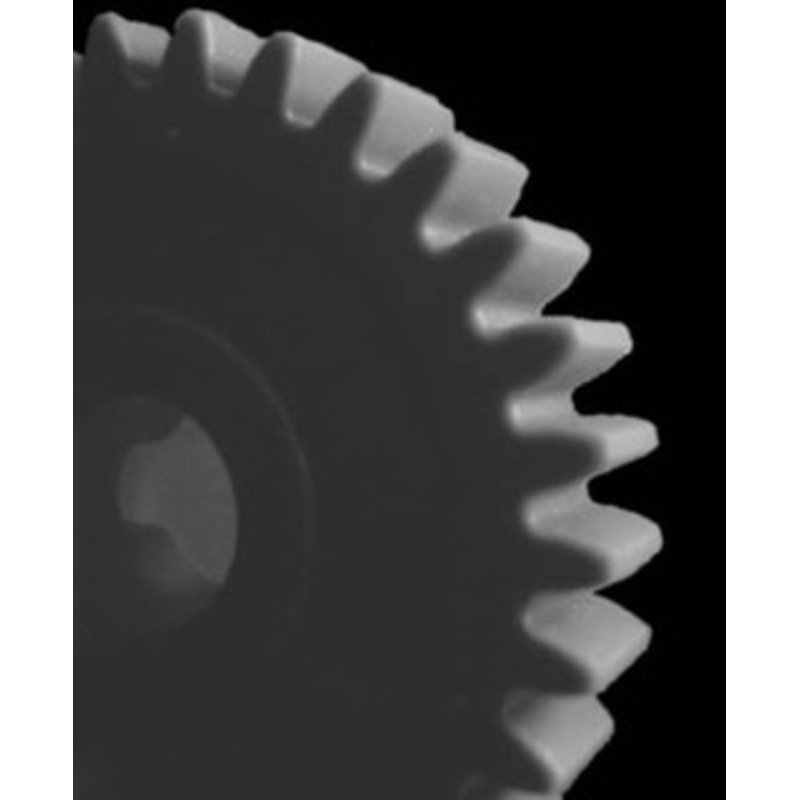 Made in USA 48 Pitch, 7/16 Pitch Diam, 0.479 OD, 21 Tooth Spur Gear 1/8 Face Width, 1/8 Bore Diam, 11/32 Hub Diam, 20 Pressure Angle, Acetal 4821BI – 04034799