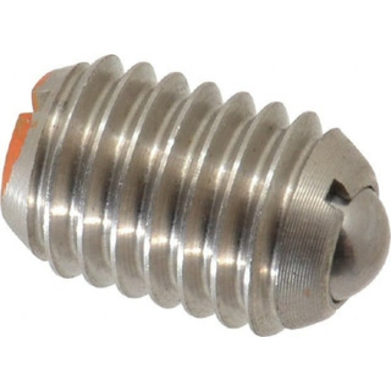 Vlier 1/2-13, 0.281 Ball Diam, 0.75 Body Length, 0.072 Max Ball Reach, Threaded Ball Plunger Stainless Steel Body, Stainless Steel Ball, 6 Lb Initial End Force, 30 Lb Final End Force SSBH60 – 62121702