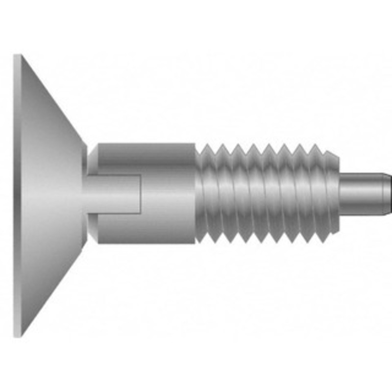 Vlier M8x1.25, 0.53 Thread Length, 0.15 Max Plunger Diam, 1 Lb Init to 6 Lb Final End Force, Locking Knob Handle Plunger Countersunk Knob, 13.5mm Body Length, 0.19 Plunger Projection SSLRM8P – 87881389