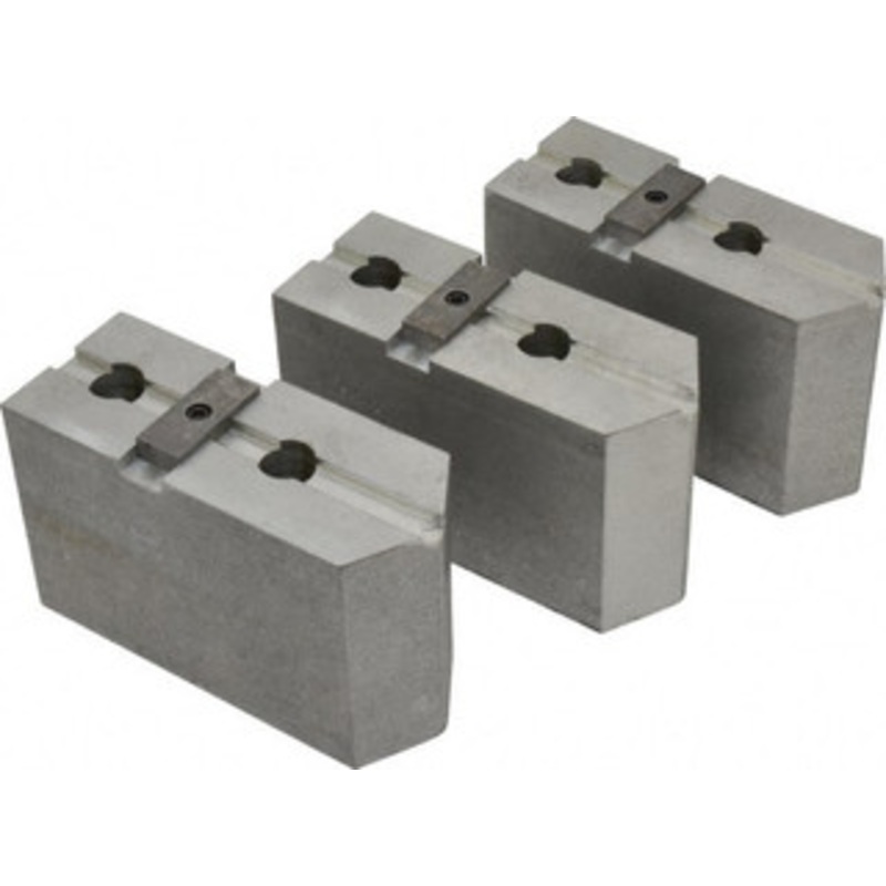 Abbott Workholding 15 to 18 Chuck Capacity, Tongue & Groove Attachment, Square Soft Lathe Chuck Jaw 3 Jaws, Aluminum, 3 Btw Mount Hole Ctrs, 6-1/2 Long x 2-1/2 Wide x 4 High, 1/2 Groove, 3/4 Fastener TG15HDA1 – 04226718