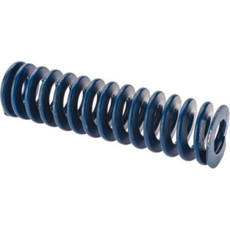 Associated Spring Raymond 1-1/2 Hole Diam, 3/4 Rod Diam, 5-1/2 Free Length, Blue Die Spring 508.8 Lb Max Deflection, 2.75 Max Deflection, Medium Duty, Chromium Alloy Steel 103-722 – 07661127