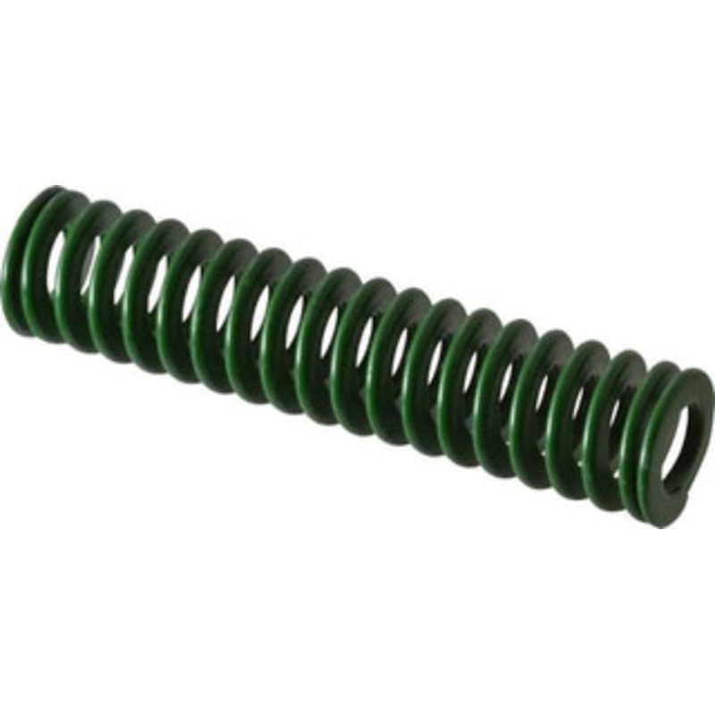 Associated Spring Raymond 20mm Hole Diam, 10mm Rod Diam, 3-1/2 Free Length, Green Die Spring 490 N Max Deflection, 35mm Max Deflection, Light Duty, Chromium Alloy Steel 203-414 – 67898635