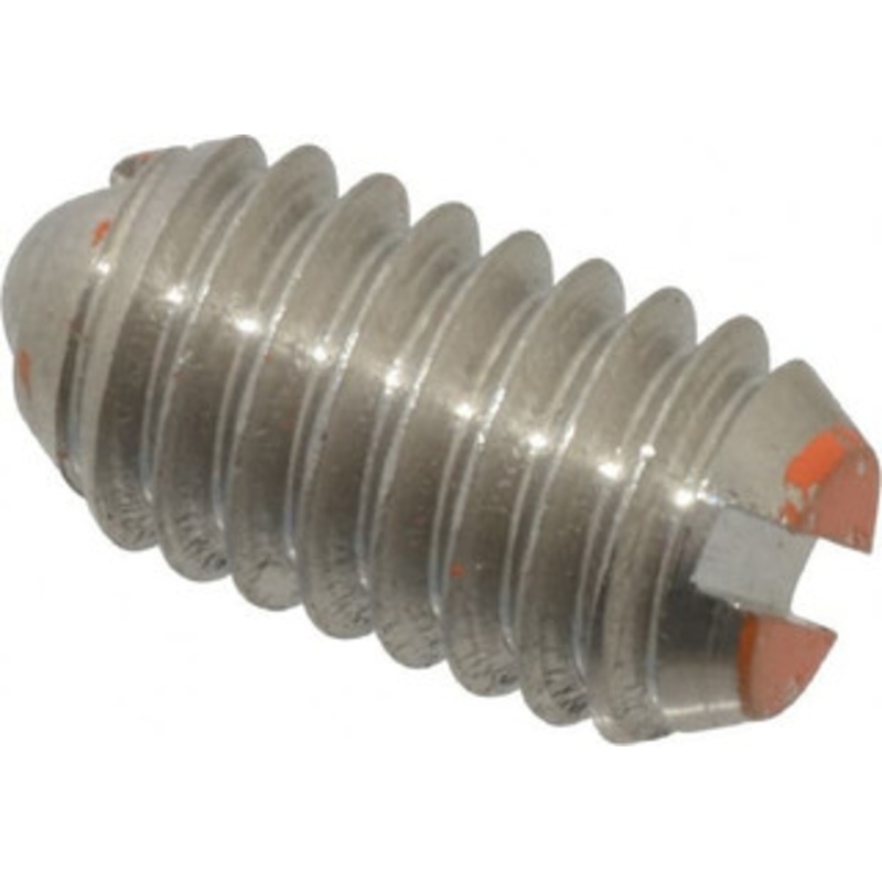 Vlier 5/16-18, 0.156 Ball Diam, 0.578 Body Length, 0.04 Max Ball Reach, Threaded Ball Plunger Stainless Steel Body, Stainless Steel Ball, 6 Lb Initial End Force, 17 Lb Final End Force SSBH56 – 62121660
