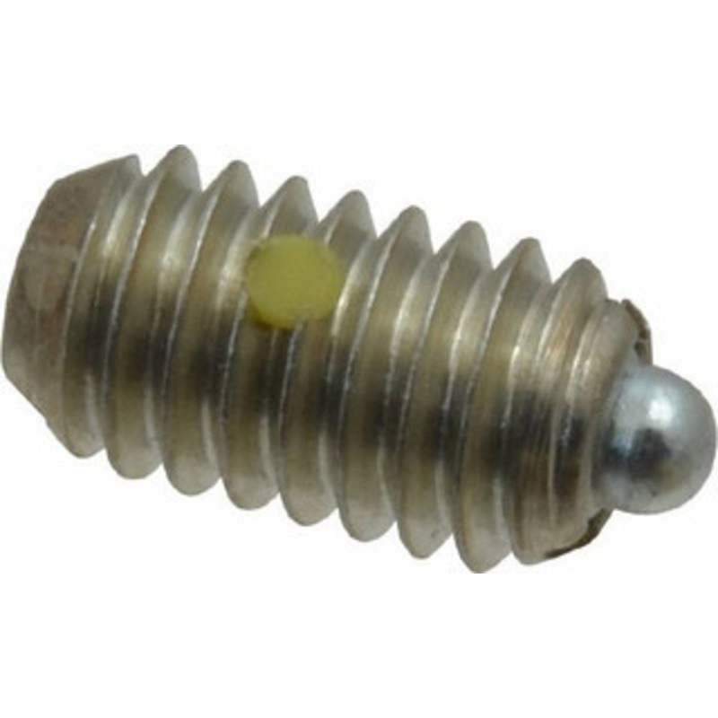 Vlier 5/16-18, 9/16 Thread Length, 1/12 Plunger Projection, Steel Threaded Spring Plunger 0.135 Max Plunger Diam, 0.562 Plunger Length, 1.25 Lb Init End Force, 4 Lb Final End Force M57N – 62120019