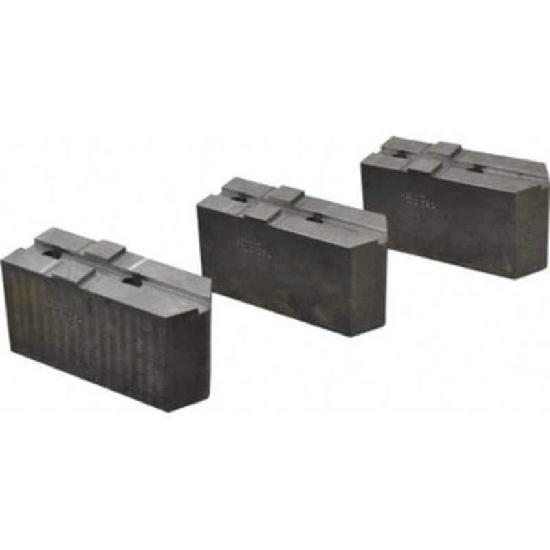 Abbott Workholding 12 & Up Chuck Capacity, Tongue & Groove Attachment, Square Soft Lathe Chuck Jaw 3 Jaws, Steel, 2-1/2 Btw Mount Hole Ctrs, 5-1/2 Long x 2 Wide x 3 High, 1/2 Groove, 1/2 Fastener TG12MDS1 – 04226858