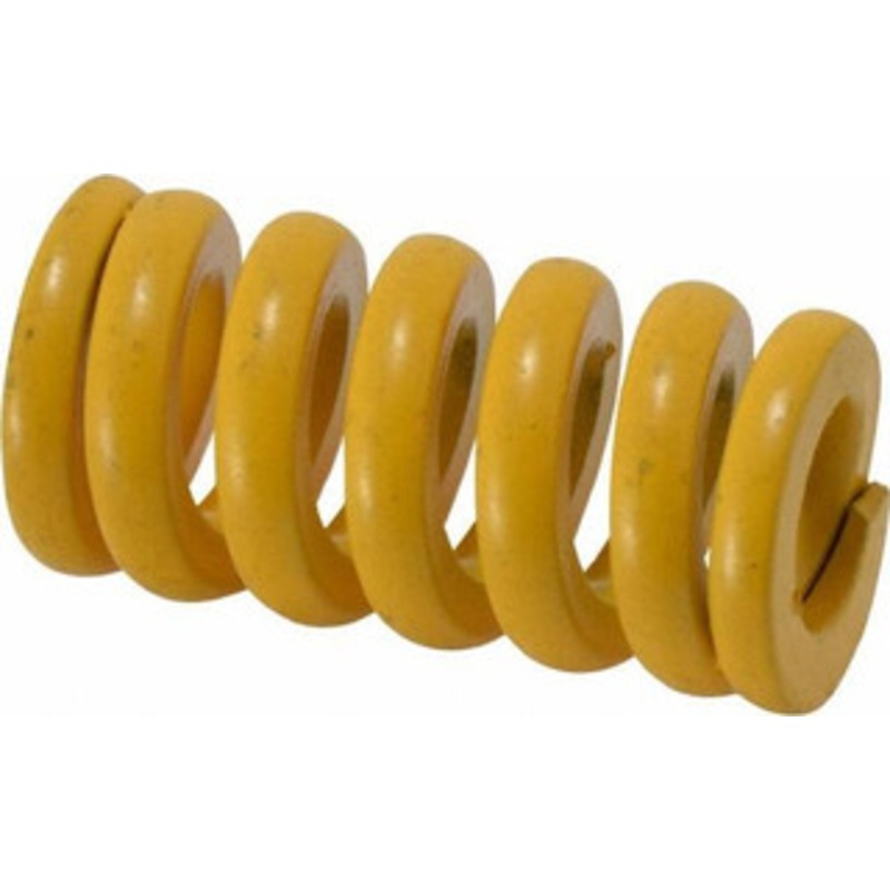 Associated Spring Raymond 20mm Hole Diam, 10mm Rod Diam, 1-1/2 Free Length, Yellow Die Spring 1681.5 N Max Deflection, 9.5mm Max Deflection, Extra Strong, Chromium Alloy Steel 206-406 – 67901710