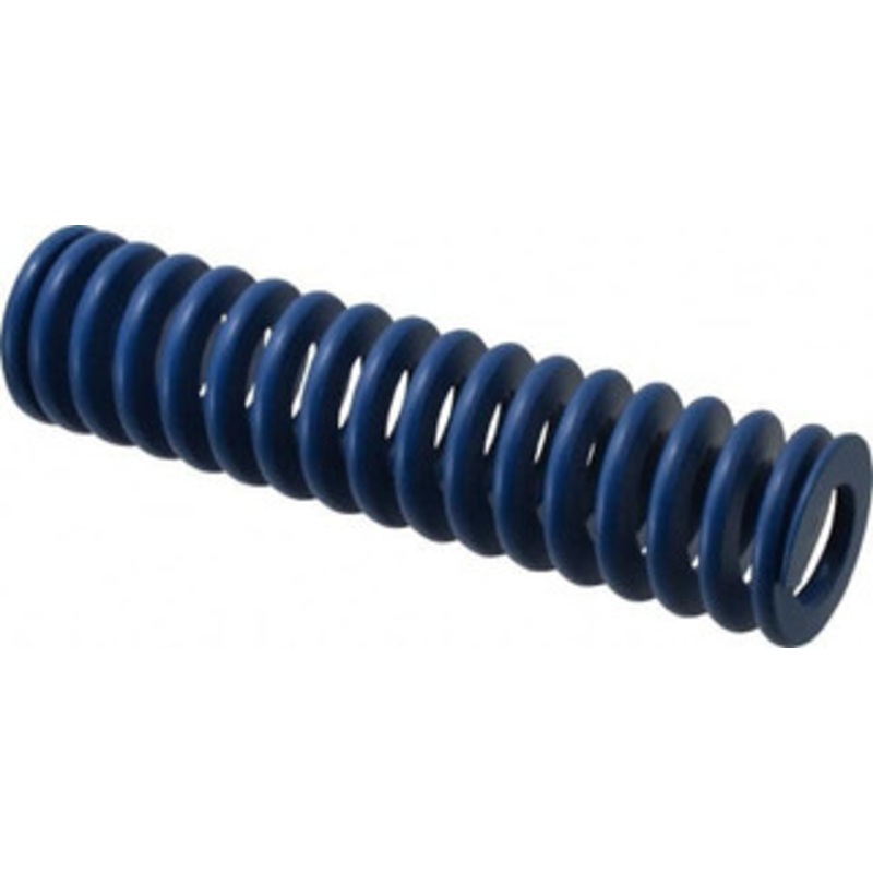 Associated Spring Raymond 50mm Hole Diam, 25mm Rod Diam, 8 Free Length, Blue Die Spring 4544.7998 N Max Deflection, 76mm Max Deflection, Medium Duty, Chromium Alloy Steel 204-832 – 67900308