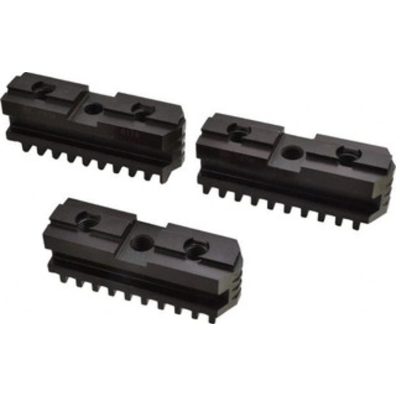 Bison 12 Max Chuck Diam Tongue & Groove Hard Lathe Chuck Master Jaws Steel, 0.7496 Groove Width, 1.2598 OAW x 4.3307 OAL 7-885-312 – 08579252