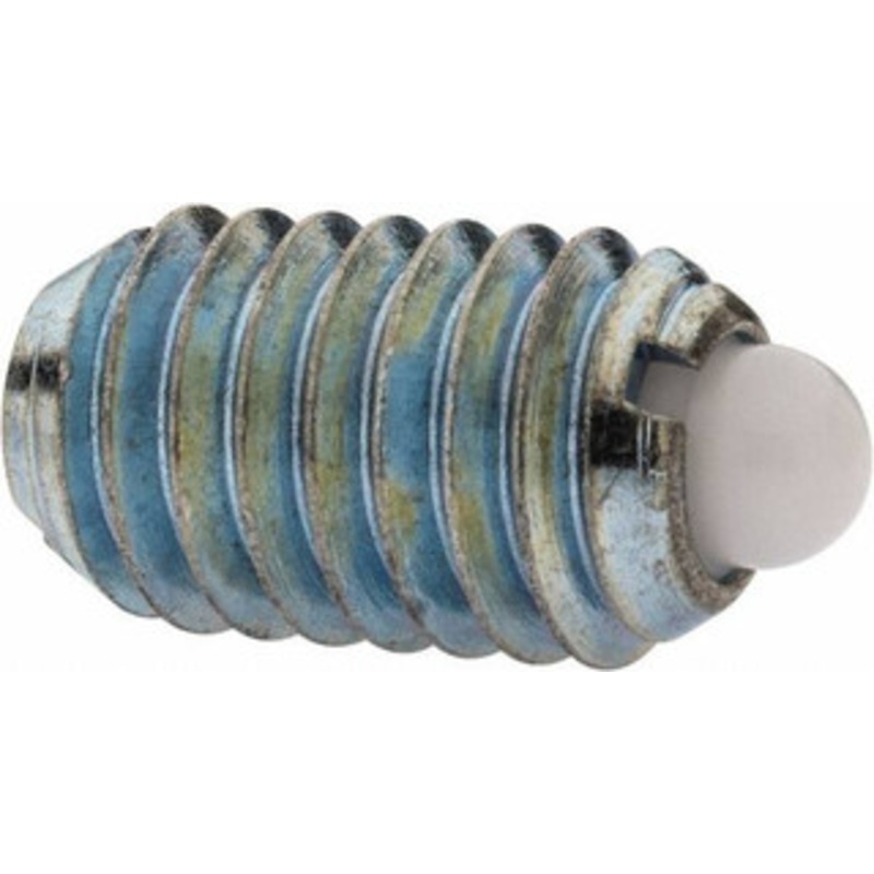 Vlier 3/8-16, 5/8 Thread Length, 0.11 Plunger Projection, Stainless Steel Threaded Spring Plunger 0.186 Max Plunger Diam, 0.625 Plunger Length, 4.5 Lb Init End Force, 18.5 Lb Final End Force SSMD58N – 62120837