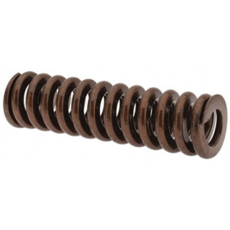 Associated Spring Raymond 1 Hole Diam, 1/2 Rod Diam, 3-1/2 Free Length, Gold Die Spring 478.8 Lb Max Deflection, 1.05 Max Deflection, Heavy Duty, Chromium Alloy Steel 105-514 – 07662752