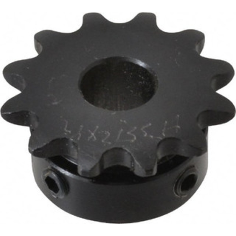 Browning 3/8 Chain Pitch, Chain Size 35, 12 Tooth Finished Bore Sprocket 1/2 Bore Diam, 1.449 Pitch Diam, 1.62 OD H3512X1/2 – 78338688