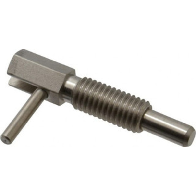 Vlier 1/2-13, 1.1 Thread Length, 0.31 Plunger Diam, 1 Lb Init to 5 Lb Final End Force, Stainless Steel Locking L Handle Plunger 2.11 Body Length, 1-1/4 Length Under Head, 3/4 Plunger Projection SSFR500 – 62124888