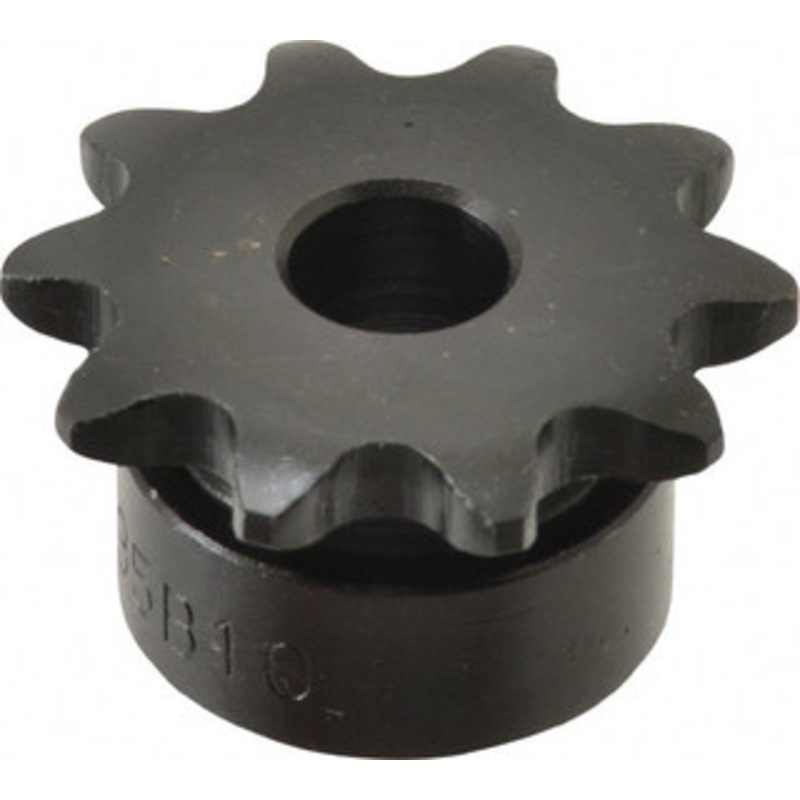 Browning 3/8 Chain Pitch, Chain Size 35, 10 Tooth Min Plain Bore Sprocket 3/8 Bore Diam, 1.214 Pitch Diam, 1.37 OD 35B10 – 74395138