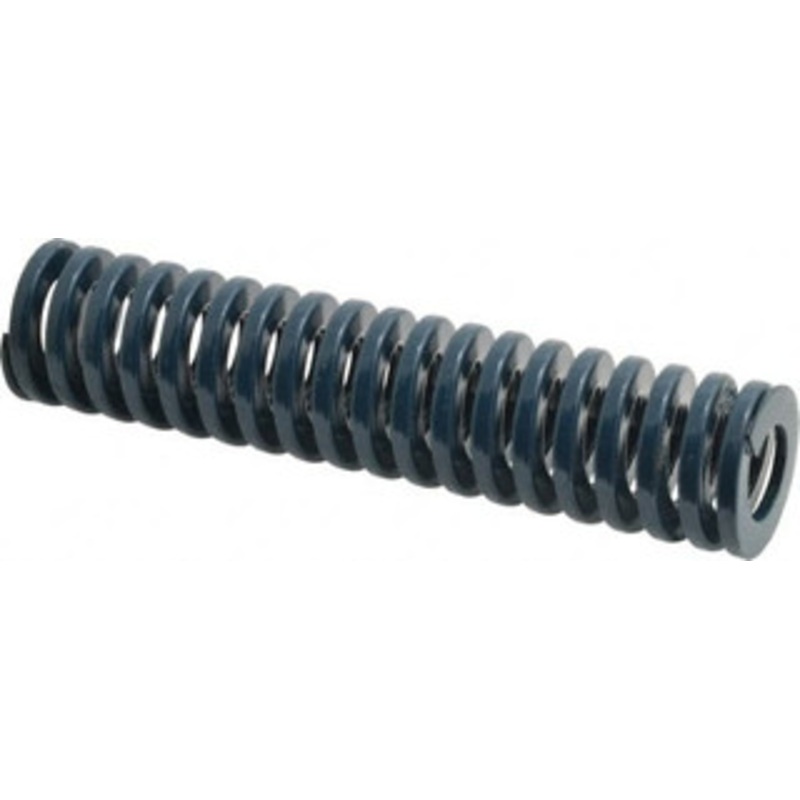 Danly 1-1/4 Hole Diam, 5/8 Rod Diam, 5-1/2 Free Length, Blue Die Spring 21.4 Lb Max Deflection, 2.05 Max Deflection, Medium Duty, Chromium Vanadium Steel 9-2022-21 – 76013101