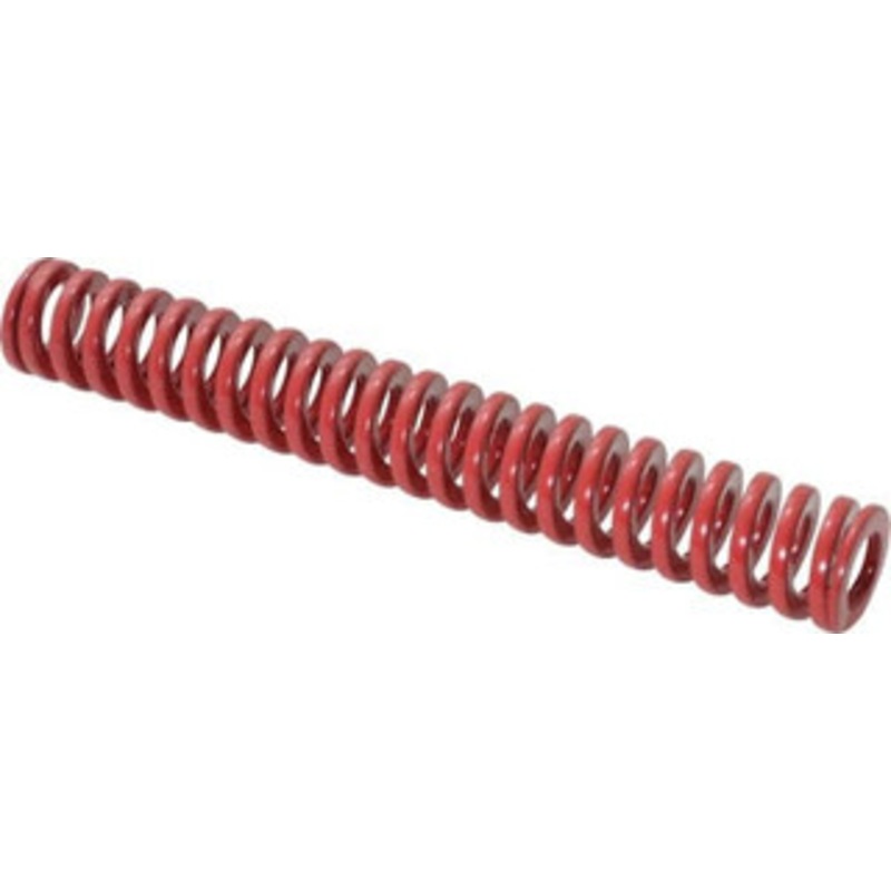 Danly 1/2 Hole Diam, 9/32 Rod Diam, 3-1/2 Free Length, Red Die Spring 6.2 Lb Max Deflection, 1.05 Max Deflection, Heavy Duty, Chromium Vanadium Steel 9-0814-26 – 76014281