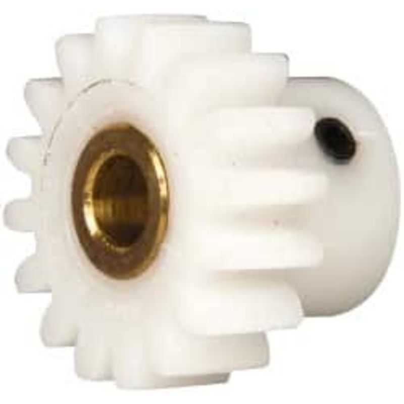 Made in USA 24 Pitch, 0.667 Pitch Diam, 3/4 OD, 16 Tooth Spur Gear 1/4 Face Width, 3/16 Bore Diam, 31/64 Hub Diam, 20 Pressure Angle, Acetal 2416BI – 03925070