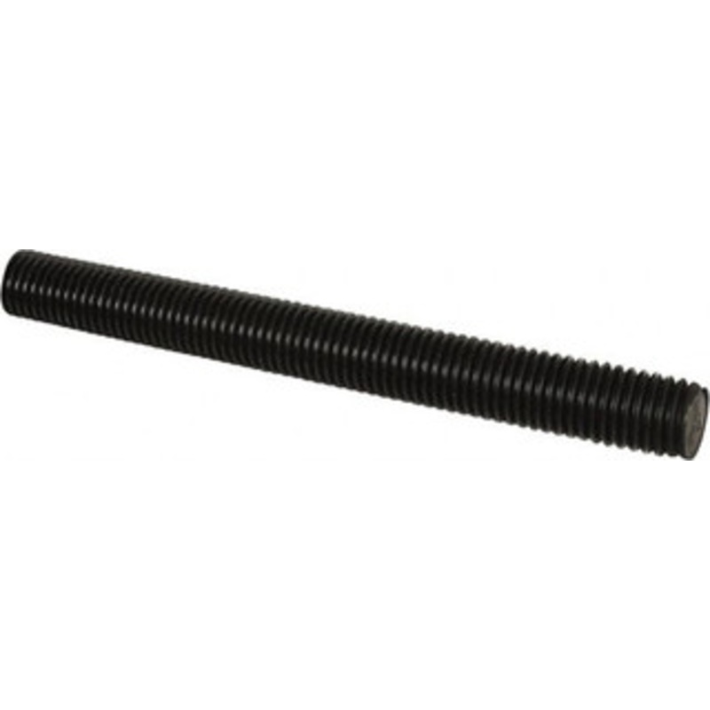 Value Collection 1-8 x 6 ft. Medium Carbon Steel Threaded Rod Right Hand Thread, Black Oxide Finish, UNC 45627 – 64818420