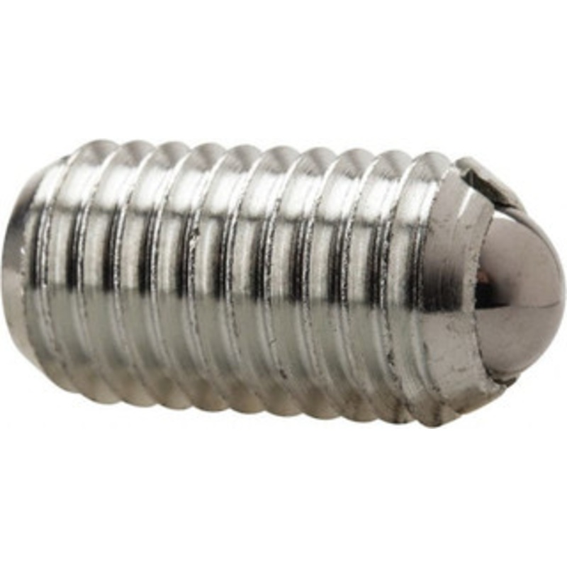 Vlier M12x1.75, 8mm Ball Diam, 22mm Body Length, 2.5mm Max Ball Reach, Threaded Ball Plunger Steel Body, Steel Ball, 2.25 Lb Initial End Force, 4.5 Lb Final End Force BML12A – 62122072