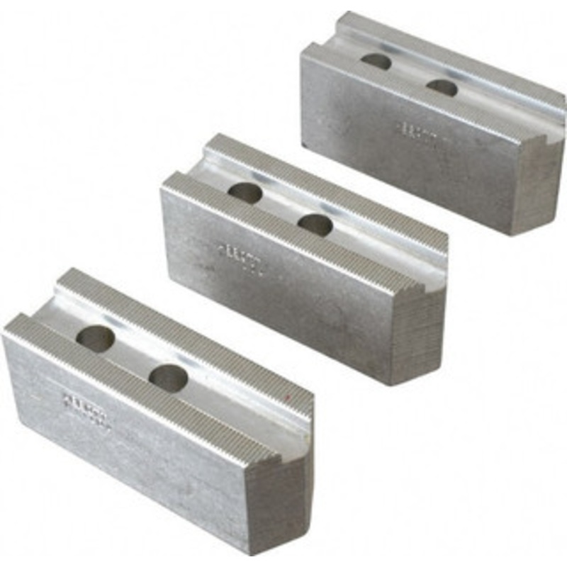 Abbott Workholding 10 & Up Chuck Capacity, 1.5mm x 60 Serrated Attachment, Square Soft Lathe Chuck Jaw 3 Jaws, Aluminum, 1.2598 Btw Mount Hole Ctrs, 4-1/2 Long x 1-1/2 Wide x 2 High, 0.6299 Groove, 0.4724 & 12mm Fastener MTT10A – 04230694