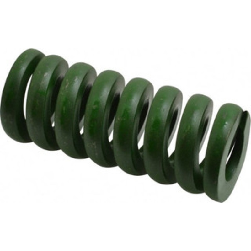 Associated Spring Raymond 1-1/2 Hole Diam, 3/4 Rod Diam, 3-1/2 Free Length, Green Die Spring 1715 Lb Max Deflection, 0.88 Max Deflection, Extra Heavy Duty, Chromium Alloy Steel 106-714 – 07663891